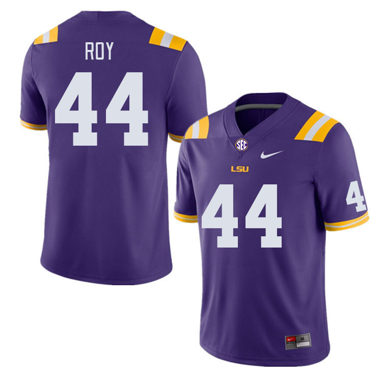 Men #44 Slade Roy LSU Tigers College Football Jerseys Stitched-Purple